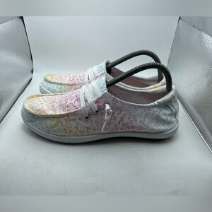 Bobs from Skechers Dogs Colorful Slip-On Shoes with White Laces size 8.5